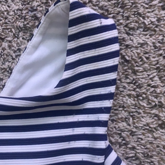 Blue and white flare dress - Picture 2 of 3